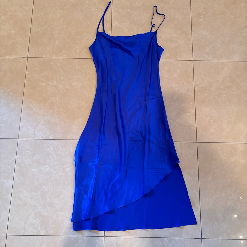Elegant Blue Women's Dress